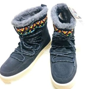Toms Tribal Webbing Alpine Ankle Gray Boot 8.5